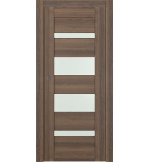 Avon 07-01 Vetro Pecan Nutwood Pocket doors