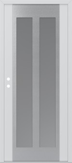 Diamond C14 36" x 80" white/white frosted Glass Panel stainless steel RHI