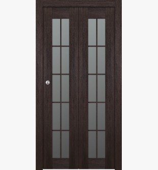 Avon 10 Lite Vetro Veralinga Oak Bi-folding doors