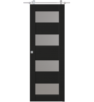 Avon 07-08 Vetro Black Matte Barn doors
