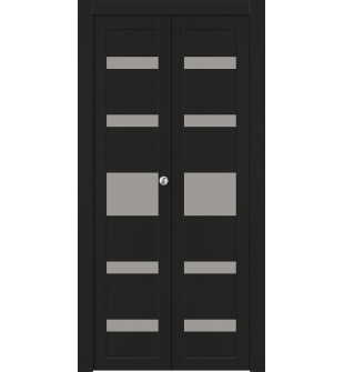 Avon 07-05 Vetro Black Matte Bi-folding doors