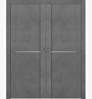 Avon 01 1H Dark Urban Double pocket doors