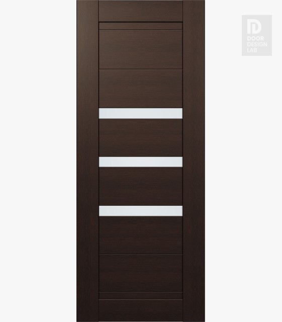 Modern Interior DOOR SLAB DORA VETRO VERALINGA OAK 32" X 80" X 1 3/4" FROSTED GLASS