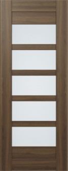 DOOR SLAB AVON 07-07 VETRO PECAN NUTWOOD 36" X 80" X 1 3/4"