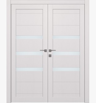 Dora Vetro Bianco Noble Double doors