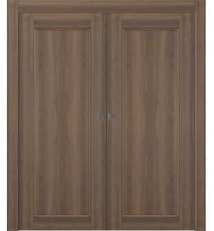 Oxford Uno 07 Pecan Nutwood Double pocket doors