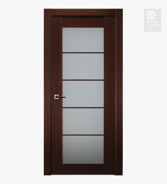 Classica Lux 5 Lite Vetro Wenge Modern Interior Door by Belldinni