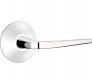 Emtek athena door lever with modern rosette dummy polished chrome (us26) 5057