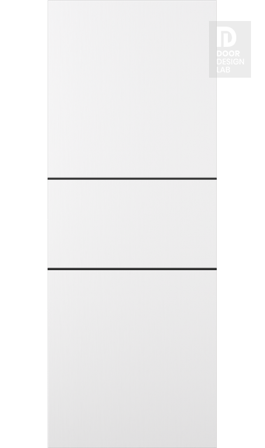 Modern Interior DOOR SLAB SMART PRO 2H BLACK POLAR WHITE 28" X 84" X 1 3/4" SOLID CORE