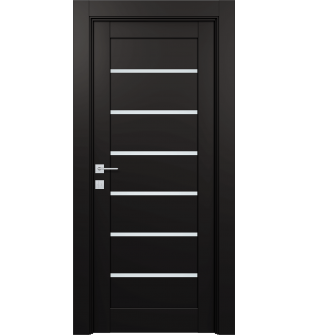 Alba Black Matte Hinged doors