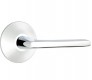 Emtek helios door lever with modern rosette dummy polished chrome (us26) 5057