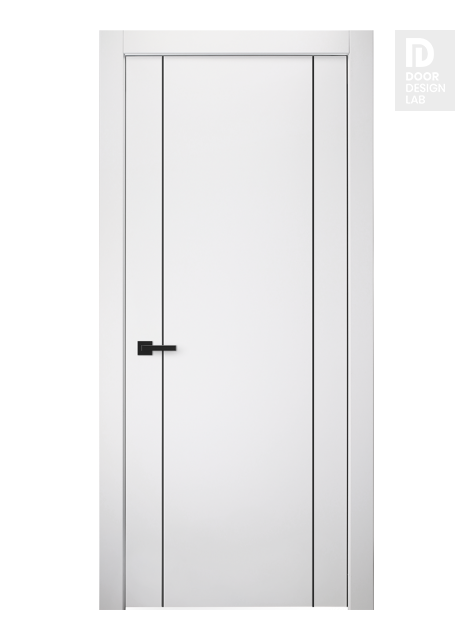 Smart Pro 2U Black Polar White Hinged doors