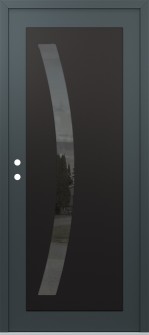 Diamond C4 36" x 80" anthracite/anthracite mirrored Glass Panel black RHI