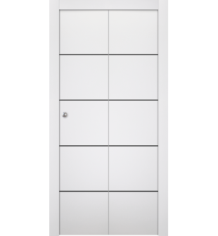 Palladio 4H Black Bianco Noble Bi-folding doors