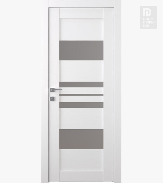 Modern interior door Romi Vetro Bianco Noble for $299.00 | Door Design Lab