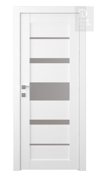 Modern interior door Kina Vetro Bianco Noble for $304.00 | Door Design Lab