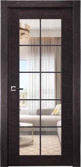 Avanti 10 Lite Clear Vetro Black Apricot Single Doors