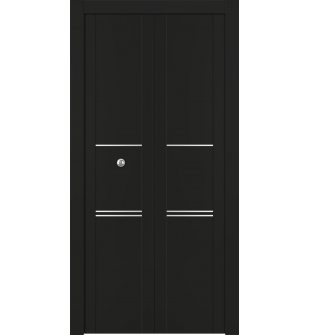 Avon 01 3H Black Matte Bi-folding doors