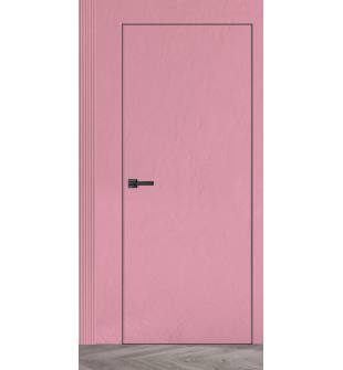 Primed Door Example For Plastering In Pink Frameless