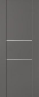 DOOR SLAB AVON 01 2H GRAY MATTE 24" X 96" X 1 3/4"