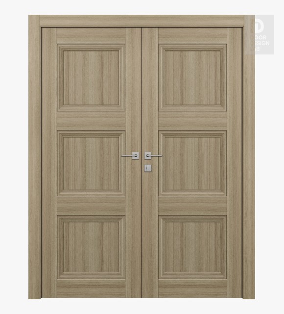 Oxford Duo 07 2Rn Shambor Modern Interior Double Swing Doors by Belldinni