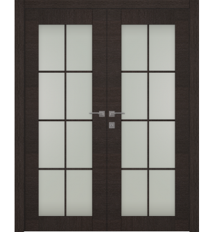 Avanti 8 Lite Vetro Black Apricot Double doors