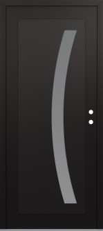 Diamond C4 36" x 80" black/white frosted Glass Panel black LHI