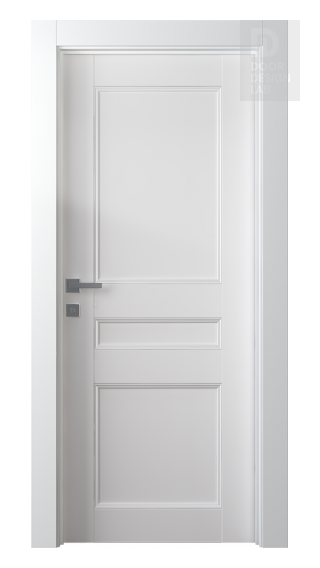 Modern interior door Oxford Uno 07 2R Snow White for $408.00 | Door ...