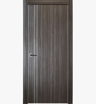 Unica 2V Gray Oak Hinged doors