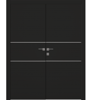 Optima 2H Black Matte Double doors