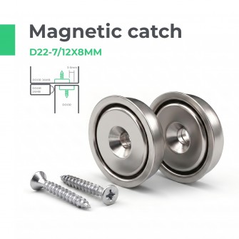 MAGNETIC CATCH D22-7/12*8MM