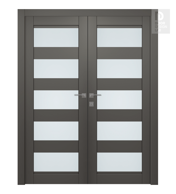 Avon 07-07 Vetro Gray Matte Double doors