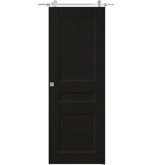 Oxford Uno 07 2R Black Matte Barn doors