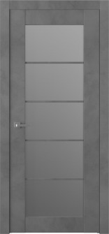 Avon 5 Lite Vetro Dark Urban Single Doors