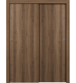Optima Pecan Nutwood Bypass doors