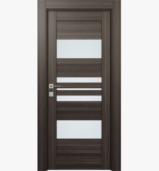 Romi Vetro Gray Oak Hinged doors