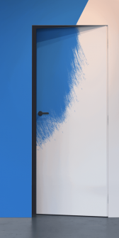 RTA DOOR SLAB EXAMPLE FOR PAINTING IN BLUE 24" X 80" X 1 3/4"