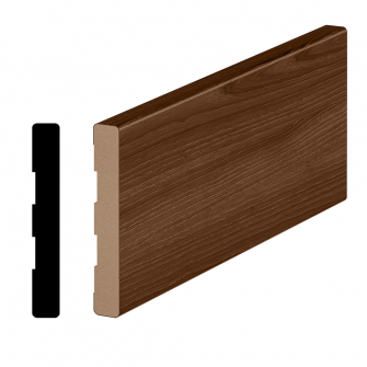 BASE MOLDING TYPE 3 1/2" X 1/2" PECAN NUTWOOD 96"