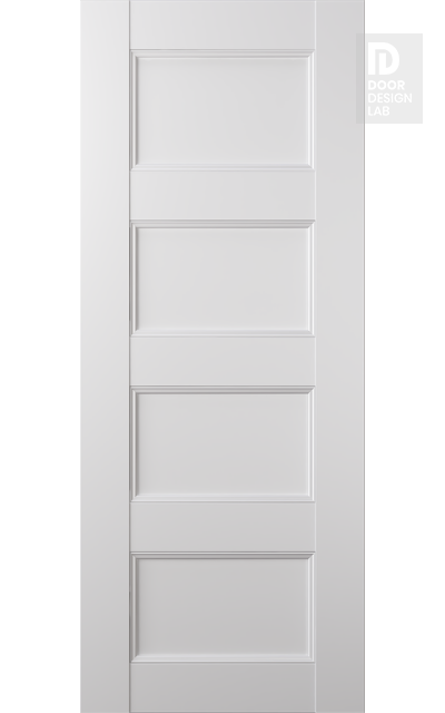 Modern Interior DOOR SLAB OXFORD UNO 07 3R SNOW WHITE 18" X 92 1/2" X 1 3/4"