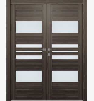 Romi Vetro Gray Oak Double doors
