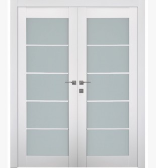 Smart Pro 5 Lite Vetro Polar White Double doors