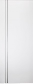 DOOR SLAB OPTIMA 2V SNOW WHITE 30" X 84" X 1 3/4" SOLID CORE