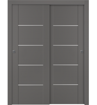 Avon 01 4H Gray Matte Bypass doors