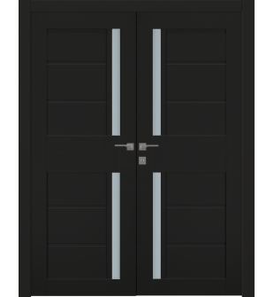 Esta Vetro Black Matte Double doors