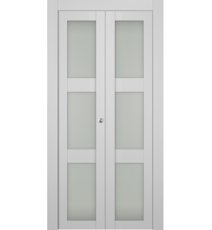 Smart Pro 3 Lite Vetro Polar White Bi-folding doors