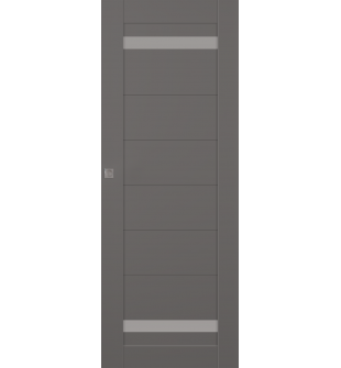 Perla Vetro Gray Matte Hidden barn