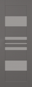 DOOR SLAB ROMI VETRO GRAY MATTE 24" X 96" X 1 3/4" FROSTED GLASS