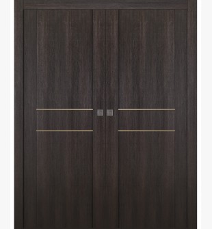 Avon 01 2Hn Gold Veralinga Oak Double pocket doors