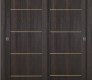Avon 07 4H Gold Veralinga Oak Modern Interior Bypass Doors by Belldinni