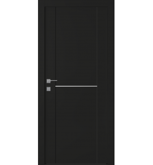 Avon 01 1H Black Matte Single Doors